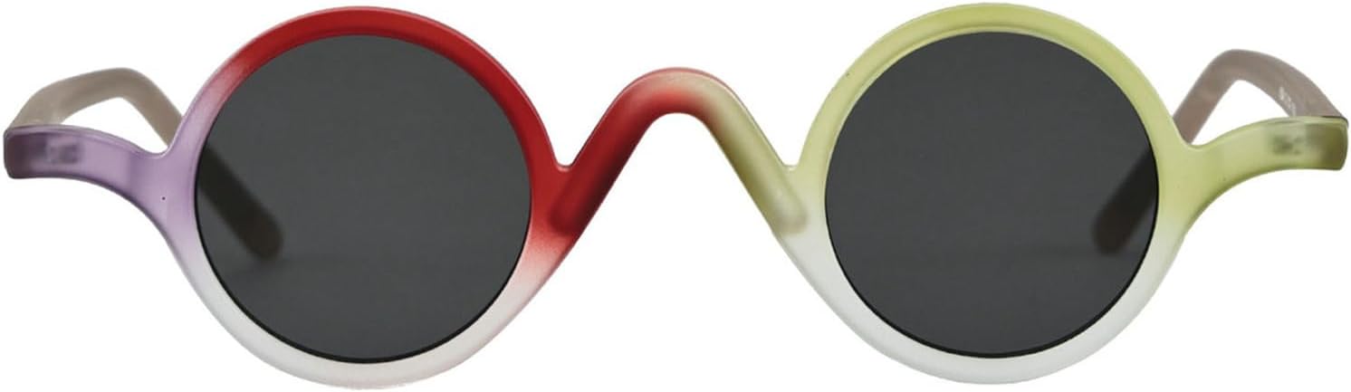 

Винтажные маленькие круглые роскошные солнцезащитные очки Willochra для женщин и мужчин, модные в стиле 90-х, забавные овальные панк-очки, трендовые солнцезащитные очки с защитой от УФ-излучения UV400, C7