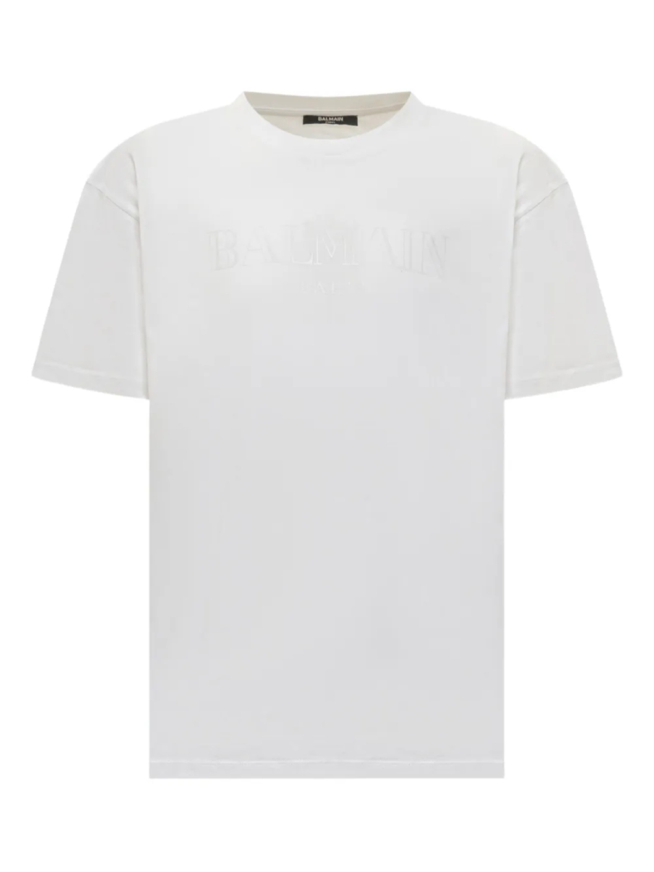 

Футболка с тисненым логотипом Balmain Kids, белый