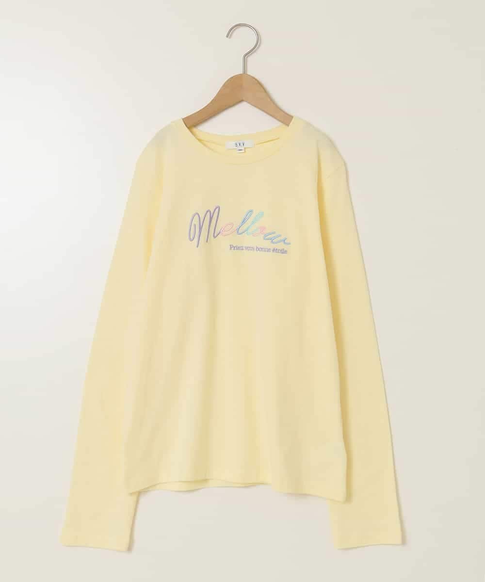 Футболка с длинным рукавом с логотипами разных расцветок A.V.V, Light Yellow — фото 2