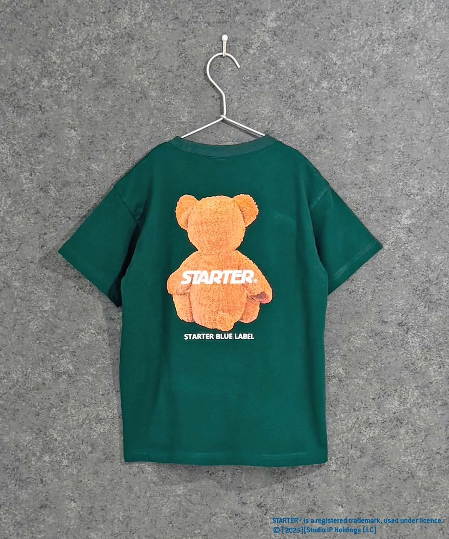 Детская футболка SHISKY STARTER BEAR с принтом, тёмно-зелёная