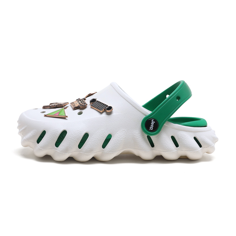

Jeep Клоги унисекс бело-зеленые, цвет White Green