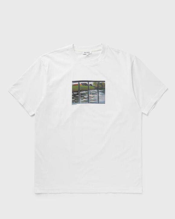 

Футболка Norse Projects Johannes Organic Canal Print T-Shirt, белый