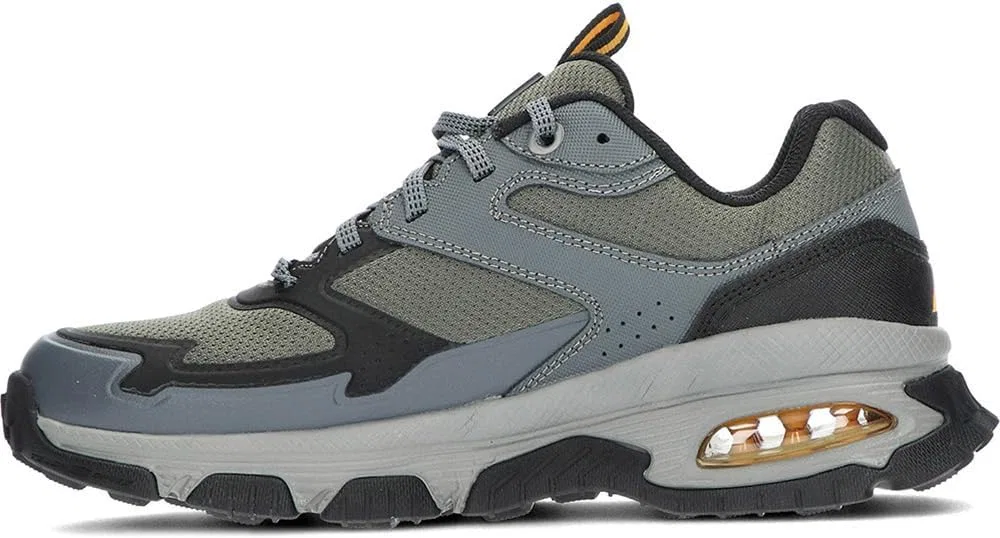 Мужские кроссовки Skechers Skech-air Envoy Sleek Envoy, Green Leather Synthetic Textile Black Trim — фото 4
