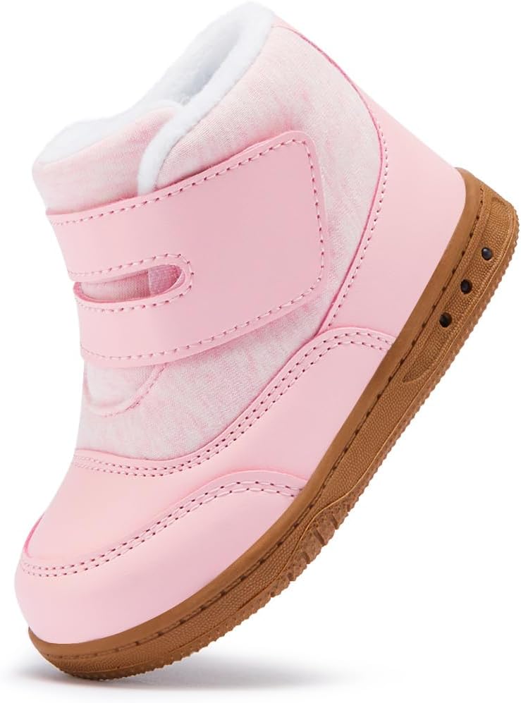 

Детские зимние ботинки BMCiTYBM для мальчиков и девочек, легкие, для холодной погоды и активного отдыха (для малышей), розовый