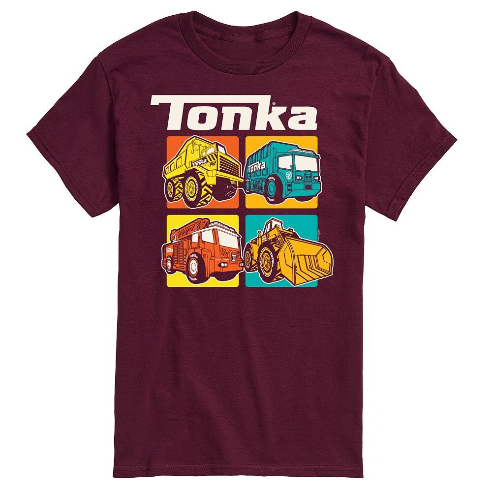 

Мужская футболка тонка с рисунком в сетку Tonka, красный