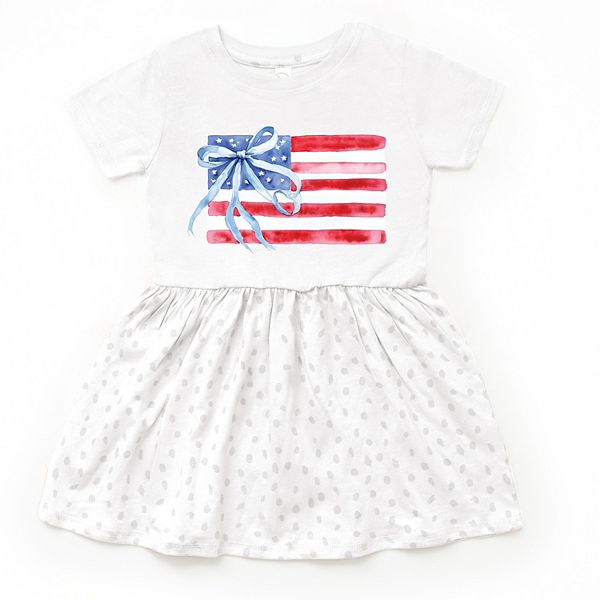 

Платье для малышей Watercolor flag coquette The Juniper Shop, White Spot