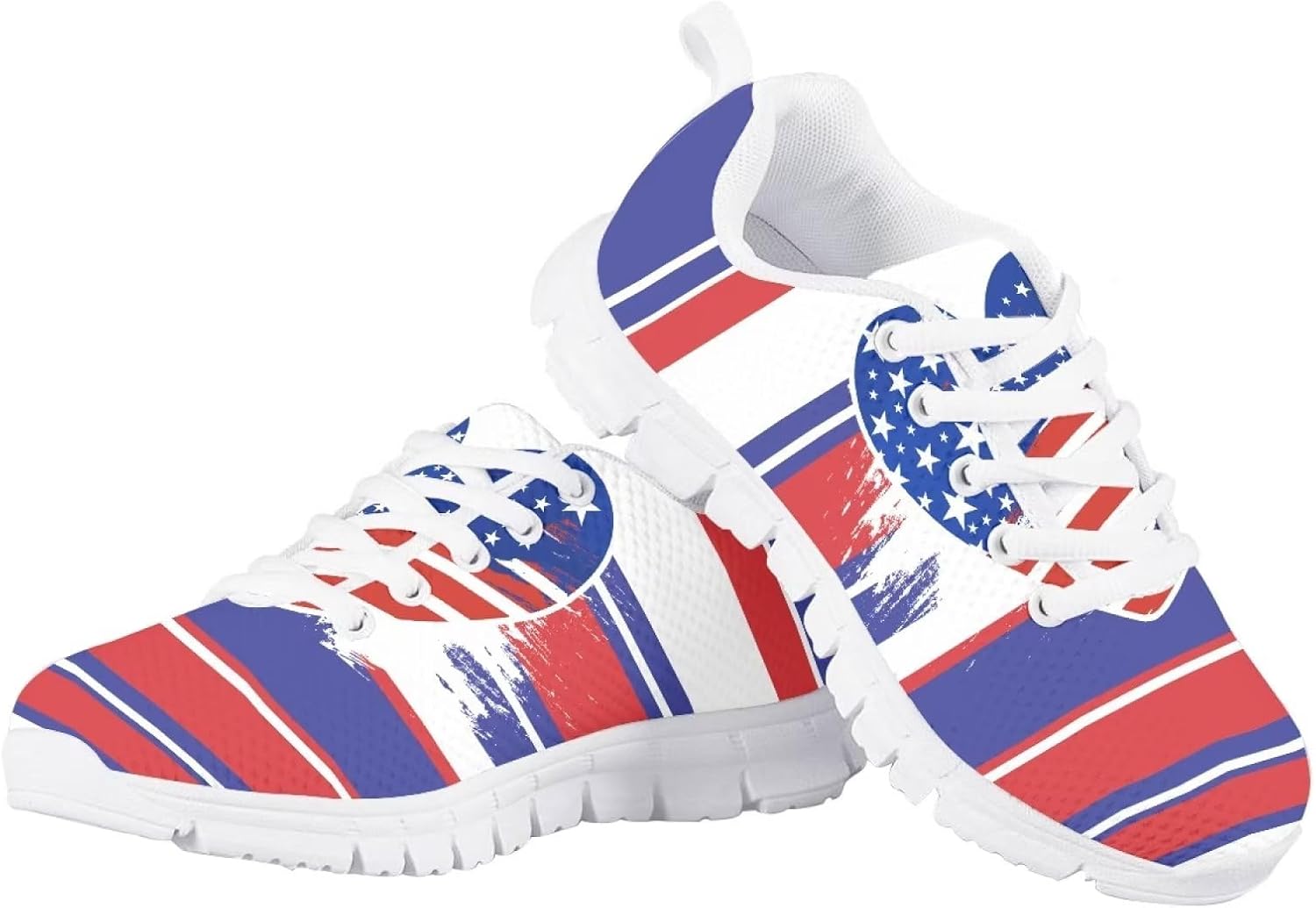 

Унисекс детские модные кроссовки для повседневной носки, бега и прогулок, всепогодные Giftpuzz, Us Flag