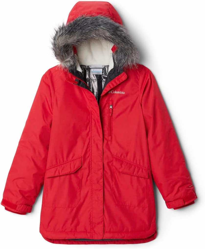 

Columbia girls Suttle Mountain длинная утепленная куртка, Red Lily