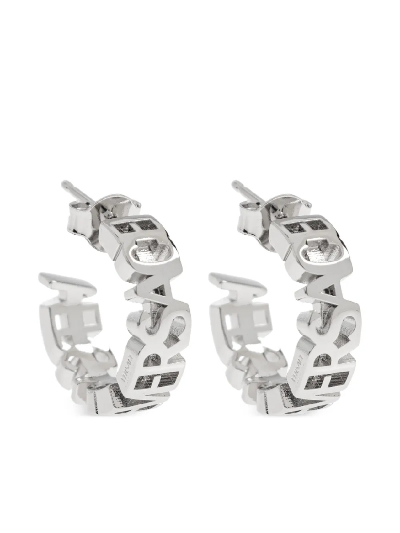 

Серьги с логотипом Versace, серебряный
