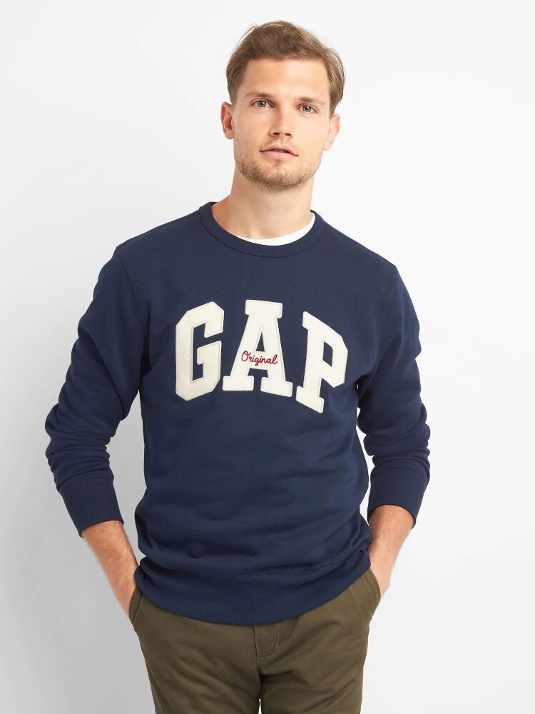 

Толстовка с логотипом и флисом Gap, синий