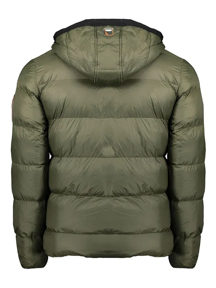 Стеганая куртка, капюшон, Geographical Norway, хаки — фото 2