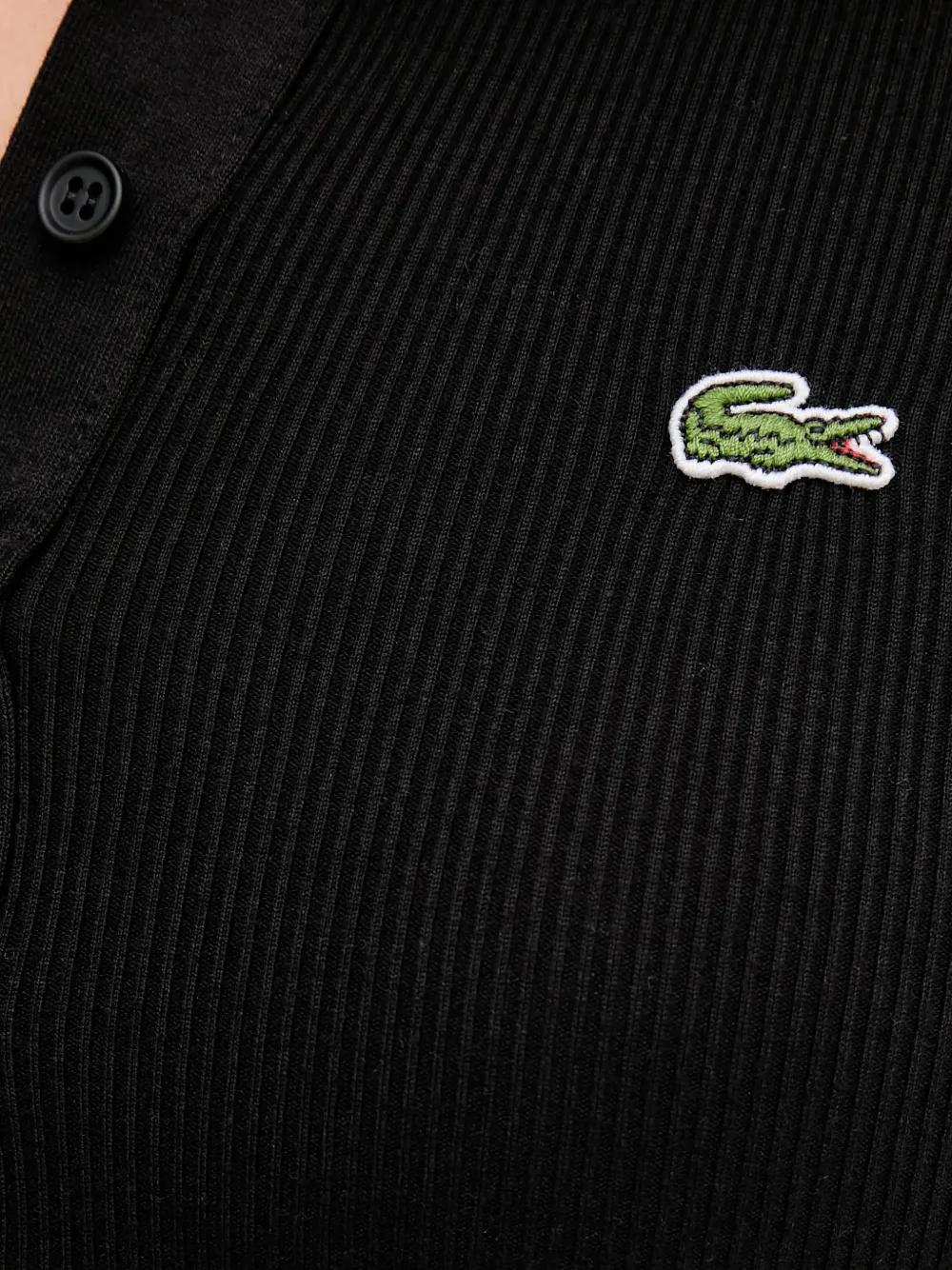 Поло с длинными рукавами Lacoste, черный — фото 4