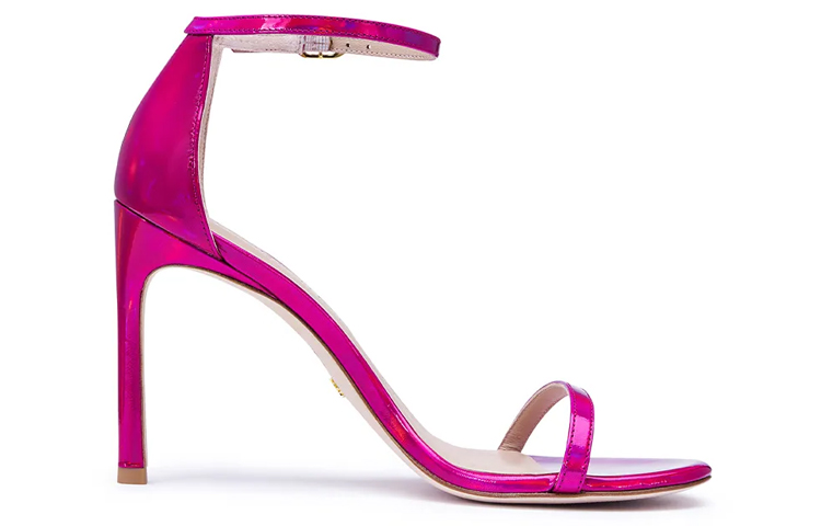 Stuart Weitzman Стюарт Вайцман SW Сандалии на одной бретели 10 см Женские Розовые — фото 3