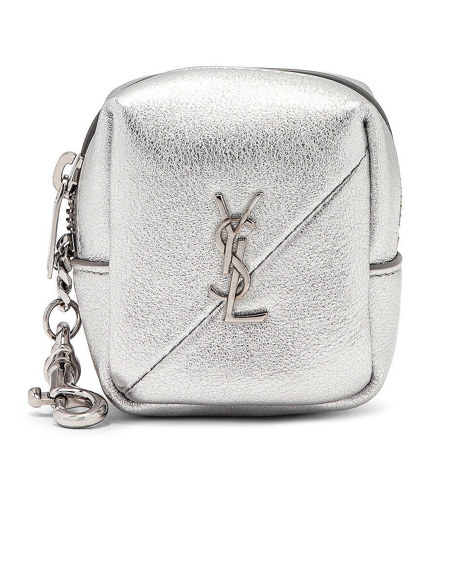 

Сумка Saint Laurent Jamie Charm Pouch, цвет Argento