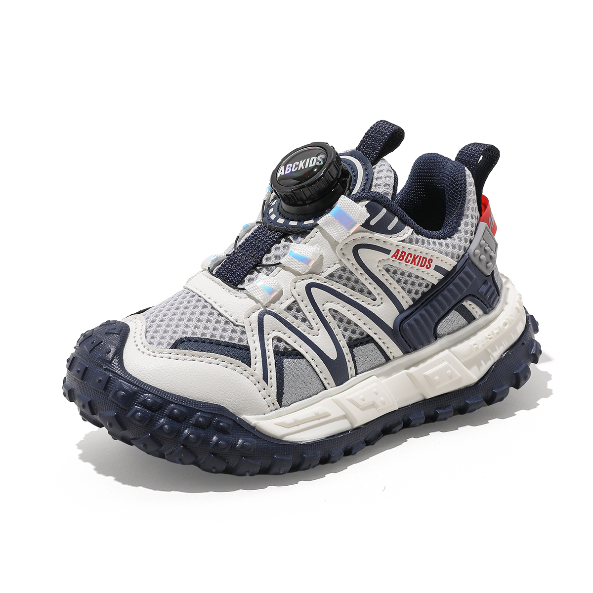 

Нескользящие, легкие, амортизирующие, низкие повседневные кроссовки для детей ABC KIDS, бежевый/синий