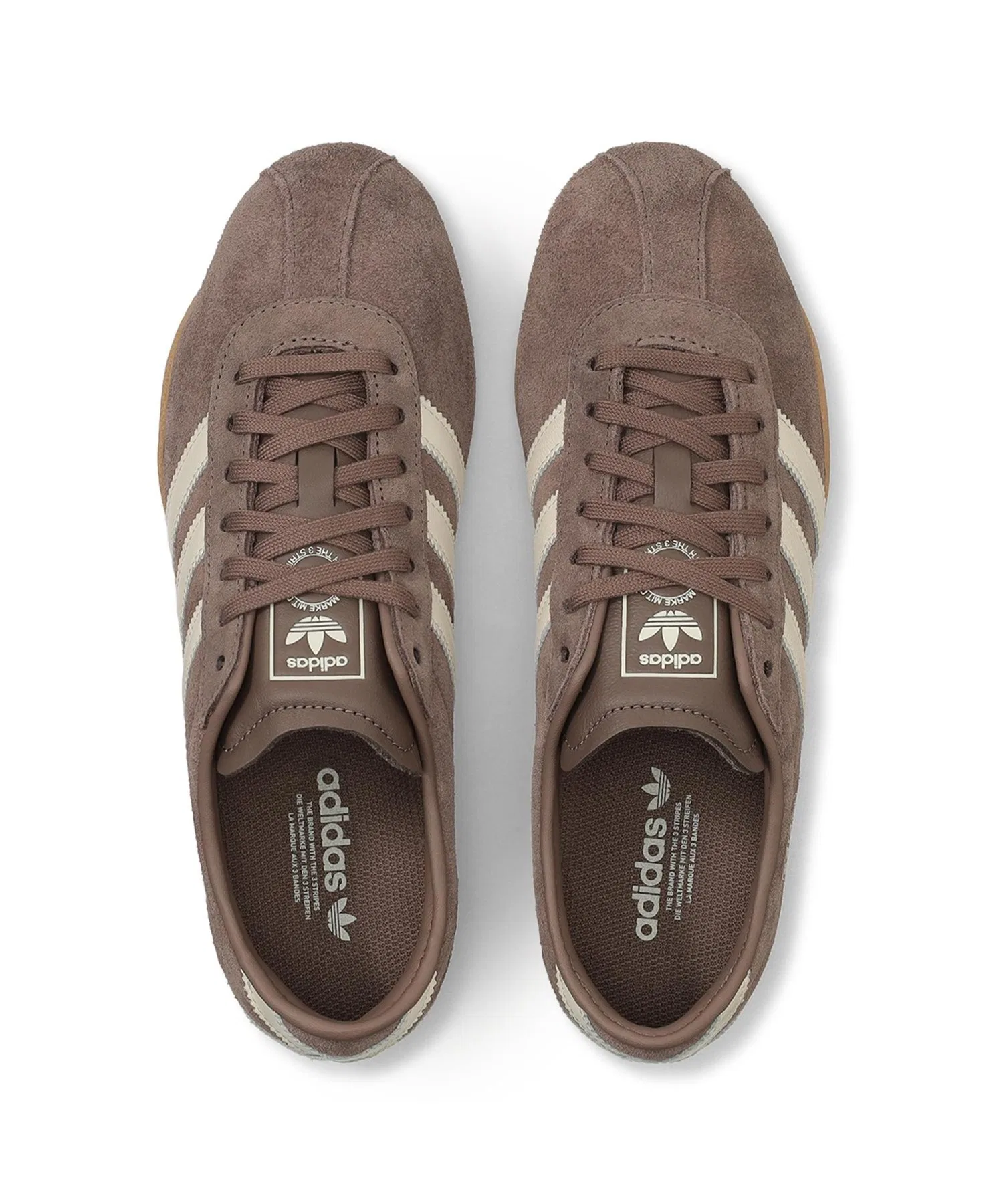 Унисекс кроссовки из замши adidas TOKYO W KI3584 коричневые — фото 4