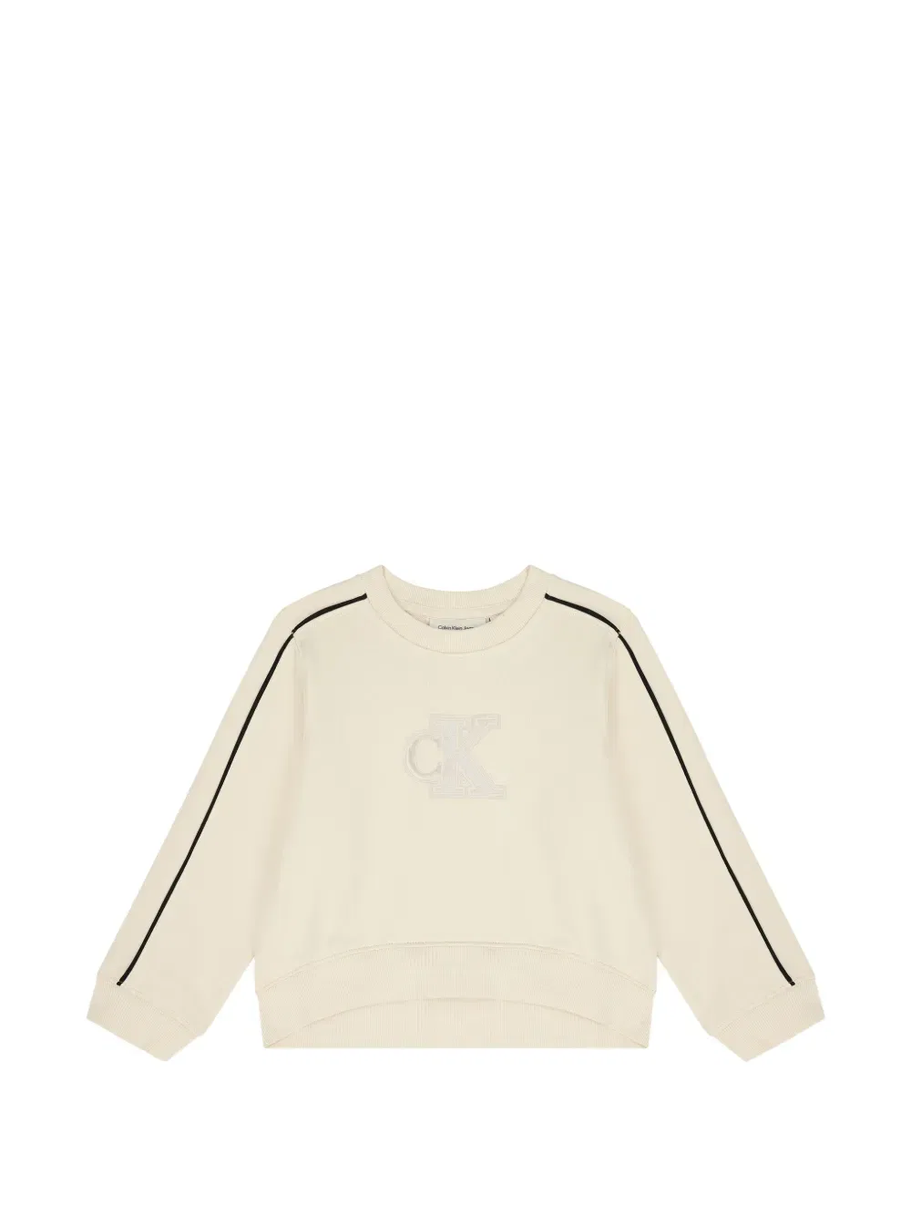 Спортивный костюм с полосками и логотипом Calvin Klein Kids, нейтральный — фото 3