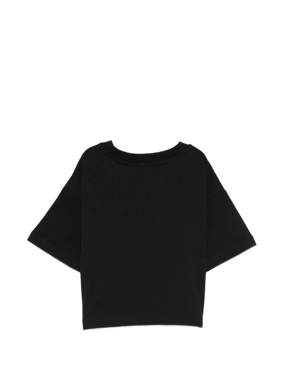 Футболка Teddy с вишней Moschino Kids, черный — фото 2