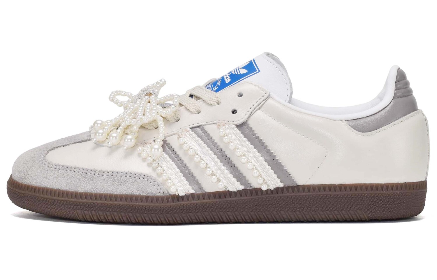 

Кроссовки для скейтбординга SAMBA OG унисекс с низким верхом серо-белый Adidas Originals