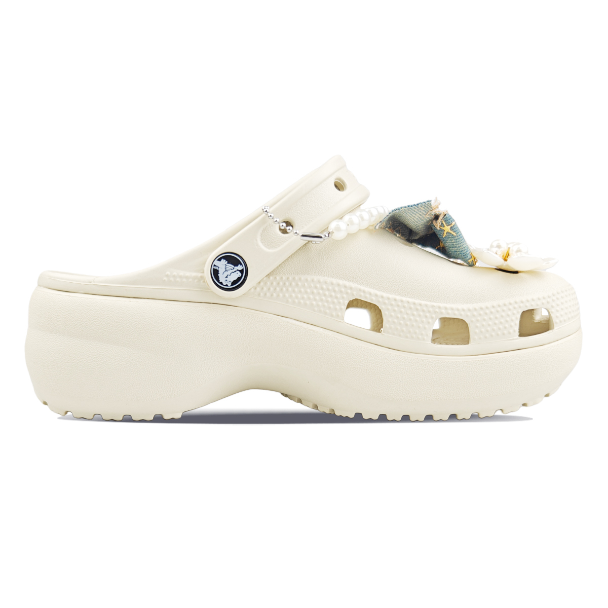 Crocs Классические платформенные клоги женские белые, цвет White — фото 2