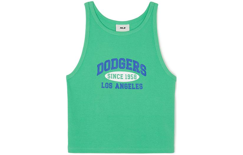

MLB Женская майка Los Angeles Dodgers желто-зеленого цвета