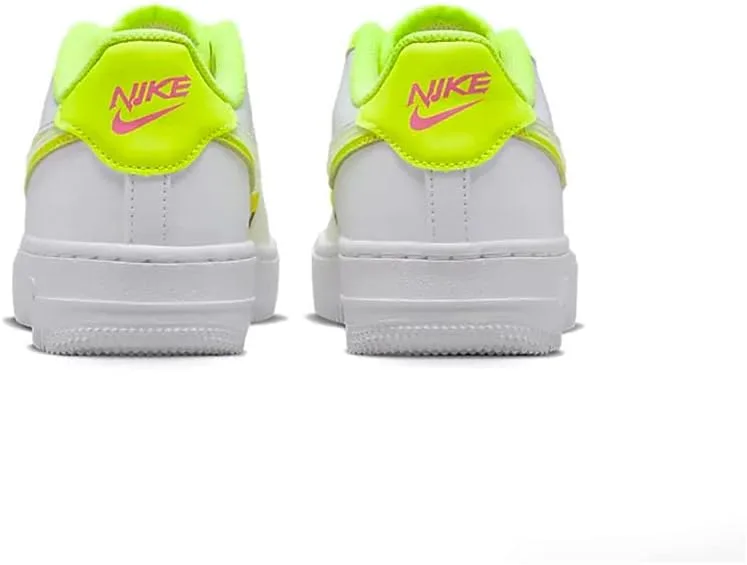 Кроссовки Nike Air Force 1 '07 DV3505-100 с большим оранжевым логотипом Swoosh — фото 3