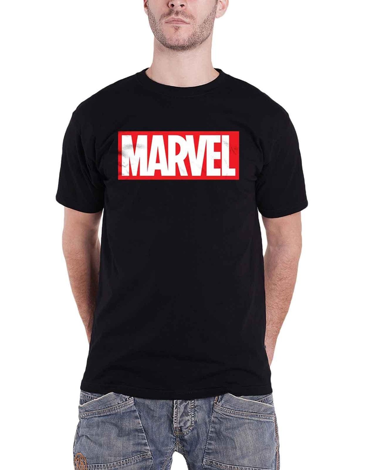 

Классическая футболка с логотипом Box Marvel, черный