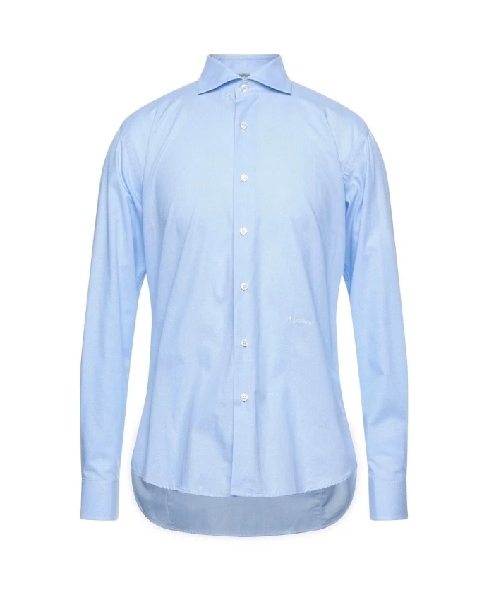 

Рубашка из хлопка Оксфорд с вышитым логотипом Aquascutum, синий
