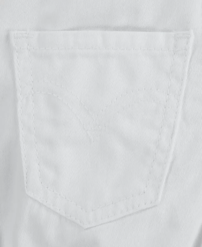 Детские комбинезоны с завязками Baby Girl's Knot Strap Shortalls Levi's, белый — фото 4