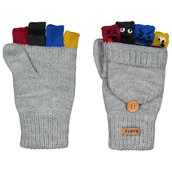 

Перчатки Barts Puppeteer Bumgloves, цвет Heather Grey