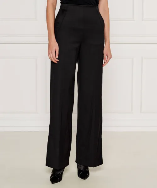 

Брюки из шерсти Петрарки Flare fit Pinko, черный