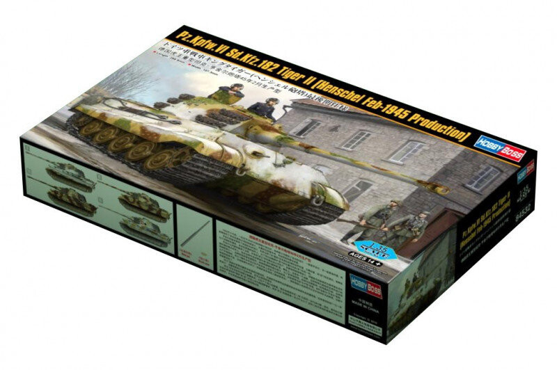 

Пластиковая модель PzKpfw VI SdK fz 182 Tiger II Hens Hobby Boss