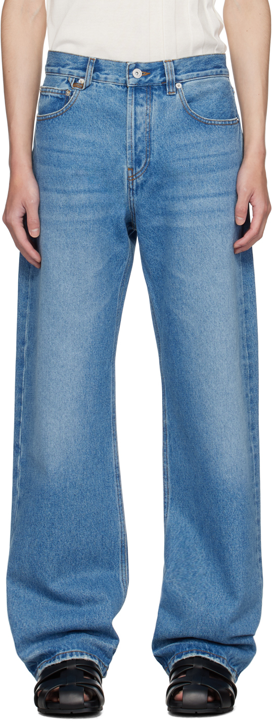 

Синие джинсы Les Classiques "Le de Nîmes droit" JACQUEMUS, Blue/Tabac