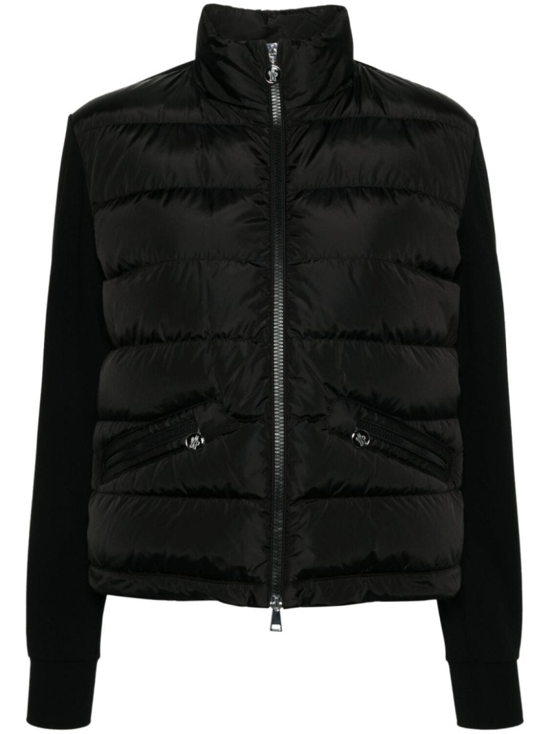 

Moncler пуховик со вставками, черный