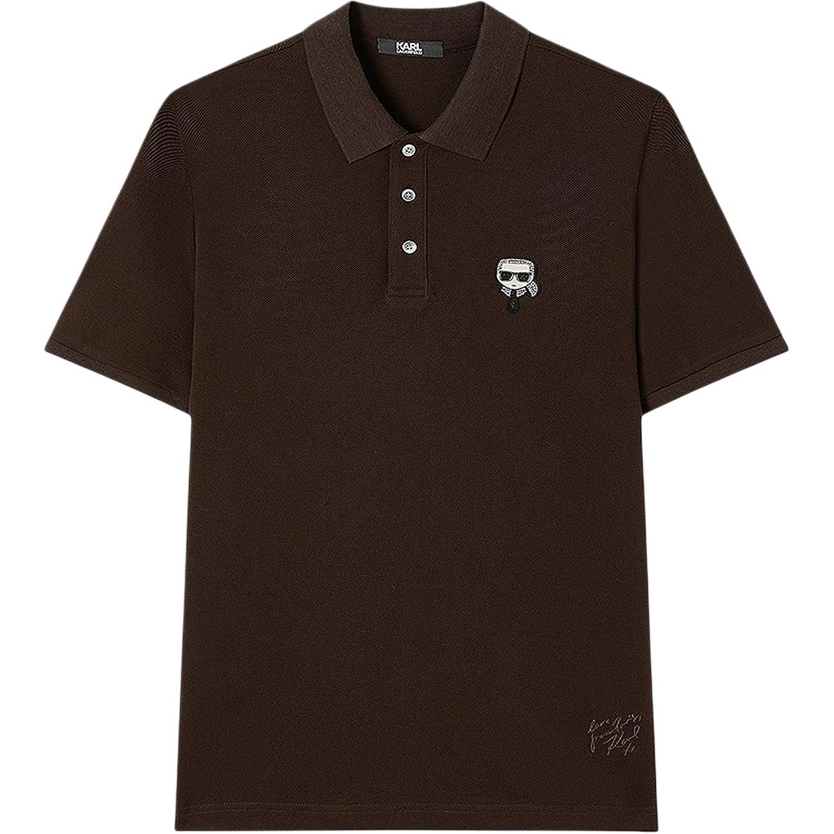 

Поло Karl Lagerfeld SS25 мужская KARL LAGERFELD / Karl Lagerfeld Jeans, Coffee