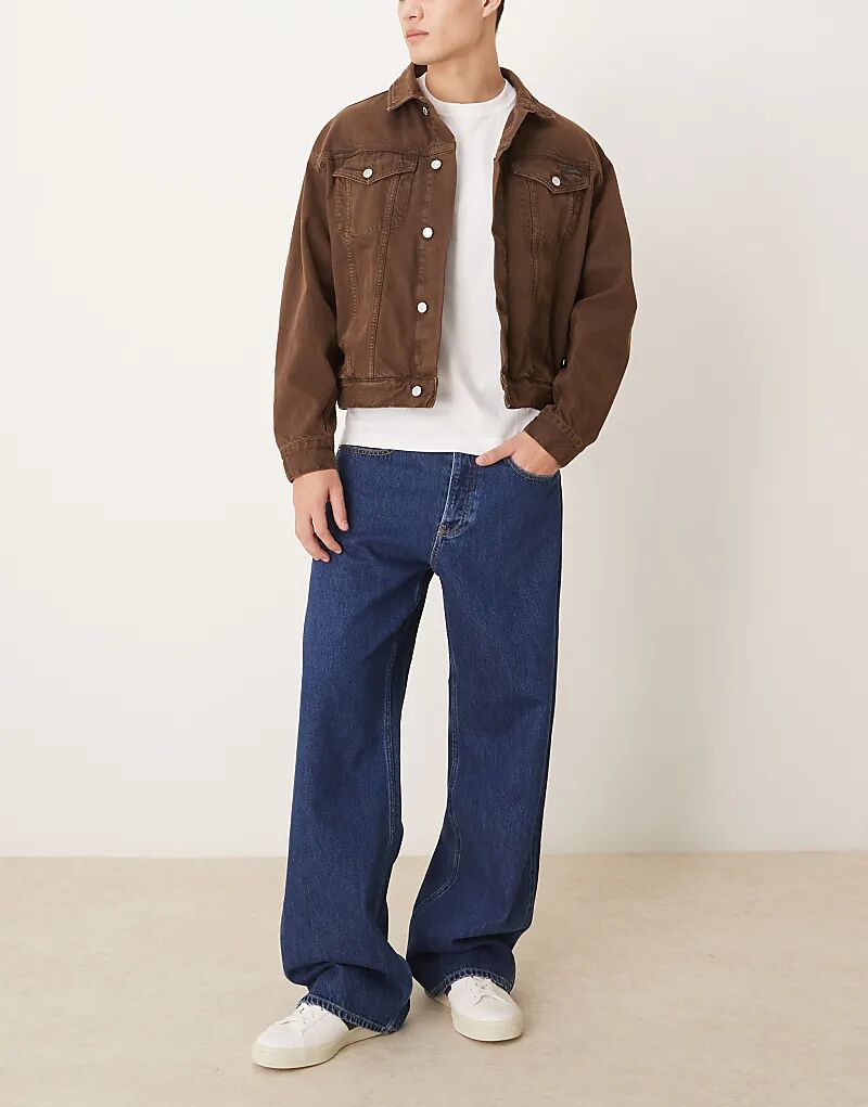 

Свободные джинсы 90-х годов темного цвета Calvin Klein Jeans