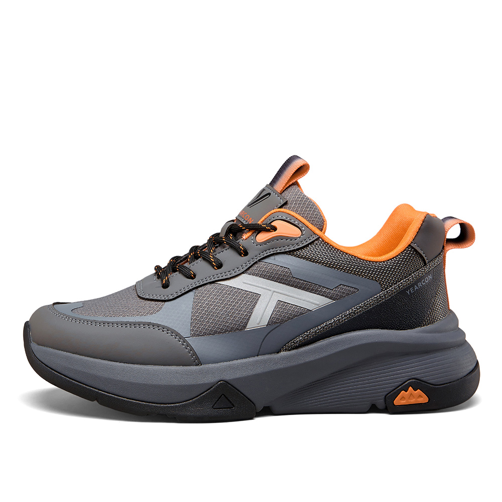 

YEARCON Дышащие низкие повседневные кроссовки мужские серые, цвет Gray