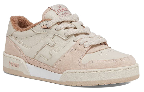 Кроссовки match low top suede 'pink beige' Fendi, розовый — фото 3
