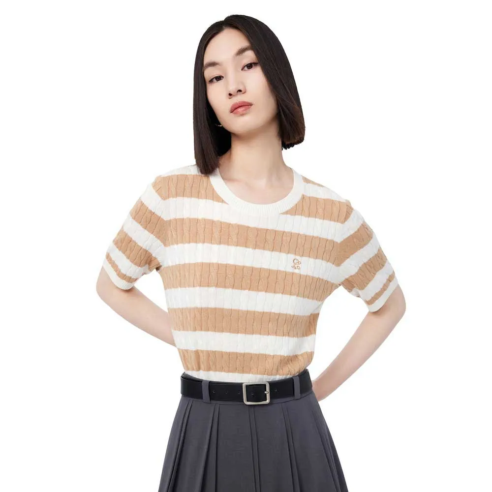 

Свитер Lily Business Fashion Striped Wool, коричневый