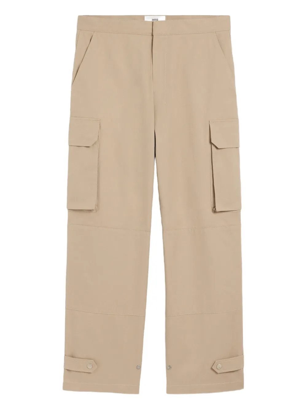 

Прямые брюки AMI Paris, нейтральный