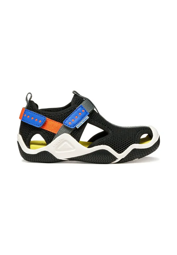 Треккинговые сандалии-водолазки Geox, Black Orange