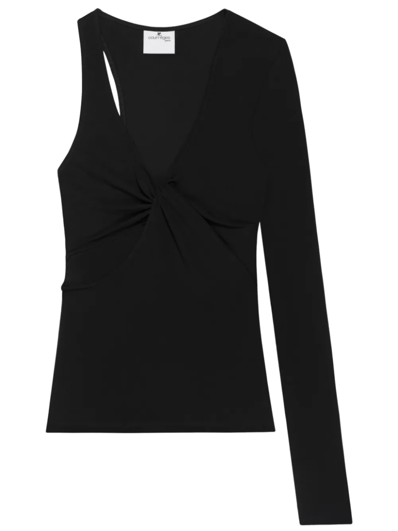 

Courrèges топ асимметричного кроя, черный