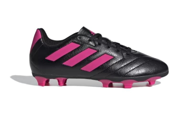 Футбольные бутсы Goletto Kids для детей Adidas, черный/розовый — фото 2