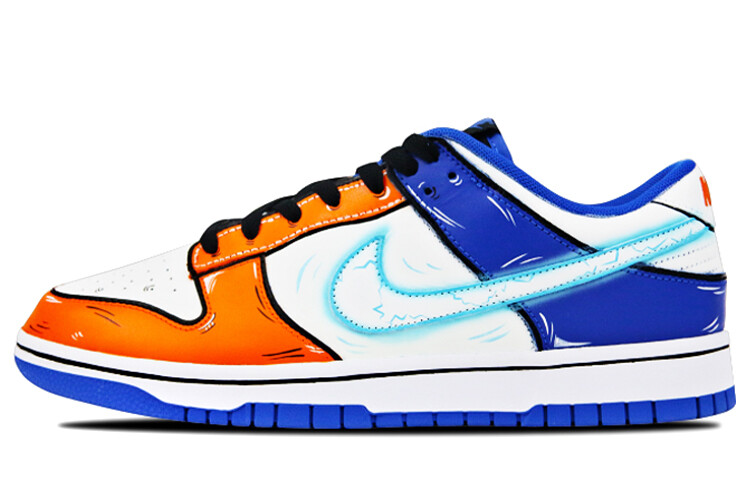 

Кроссовки Nike Dunk Skateboard Shoes Men Low-Top Blue Orange Color