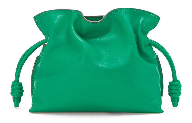 

LOEWE Фламенко клатч из мягкой телячьей кожи мини джунгли грин