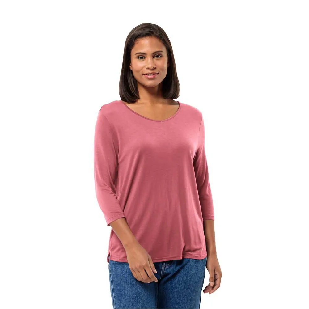 

Футболка Jack Wolfskin Mola 3/4 sleeve, розовый