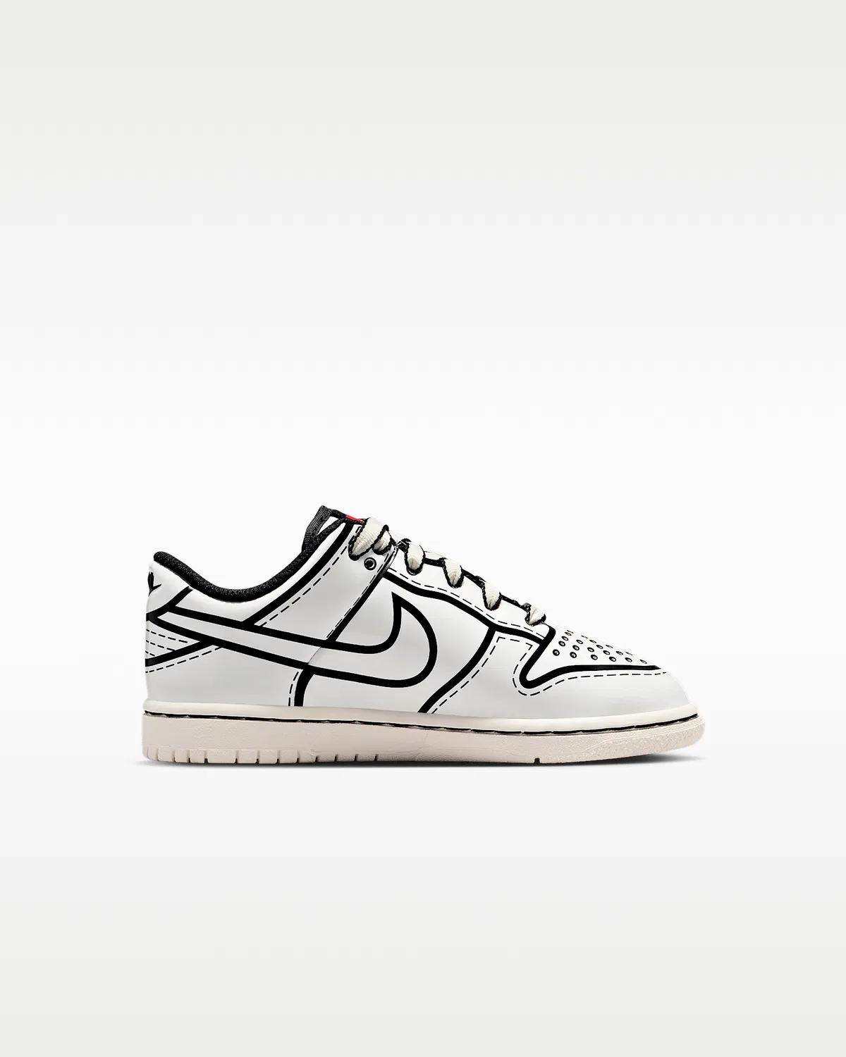 Кроссовки Nike Dunk Low x LEGO® Collection для малышей, Sail/Black/Rush Red/Sail — фото 3