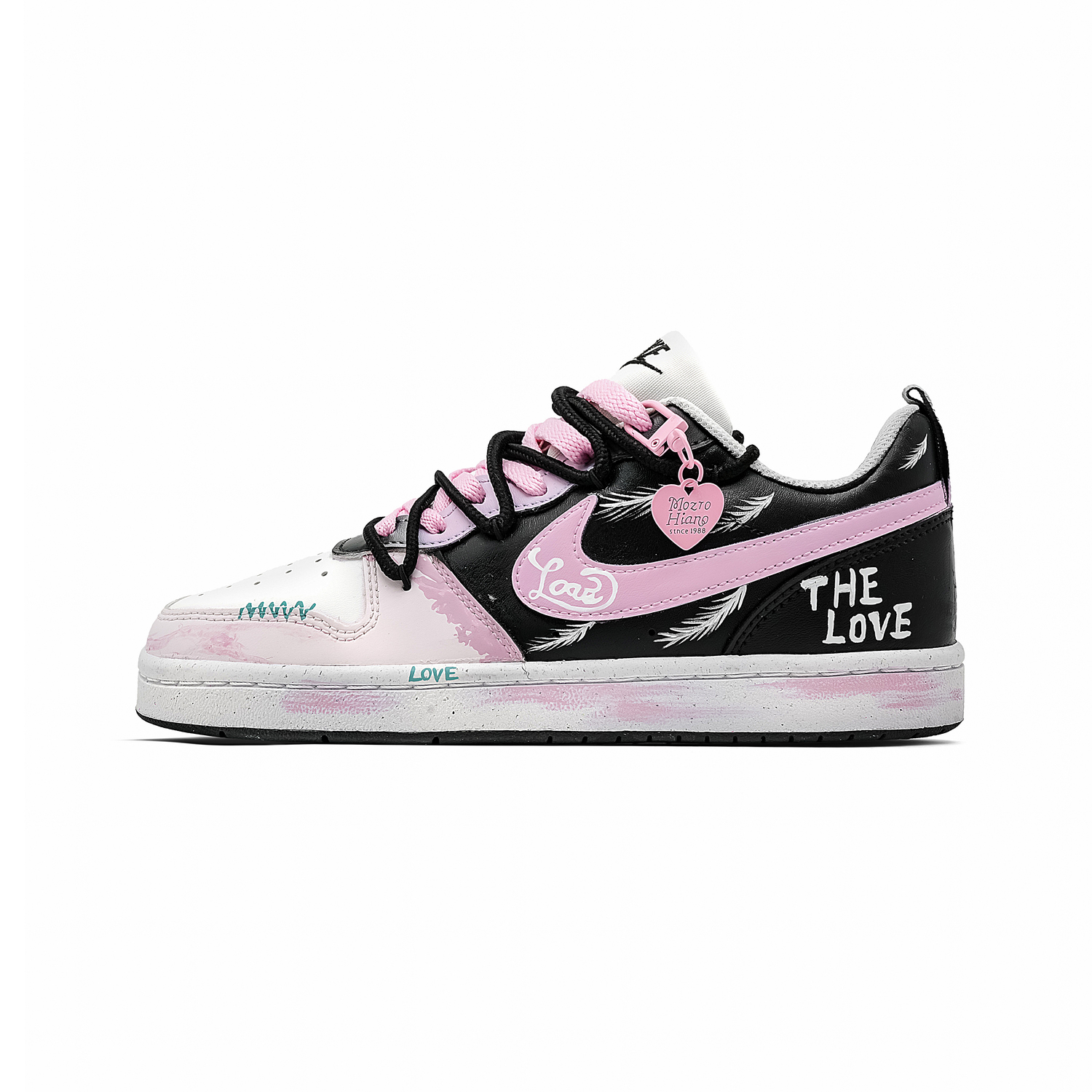 

Кроссовки для скейтбординга Court Borough с устойчивым к истиранию верхом для детей и подростков Nike, розовый