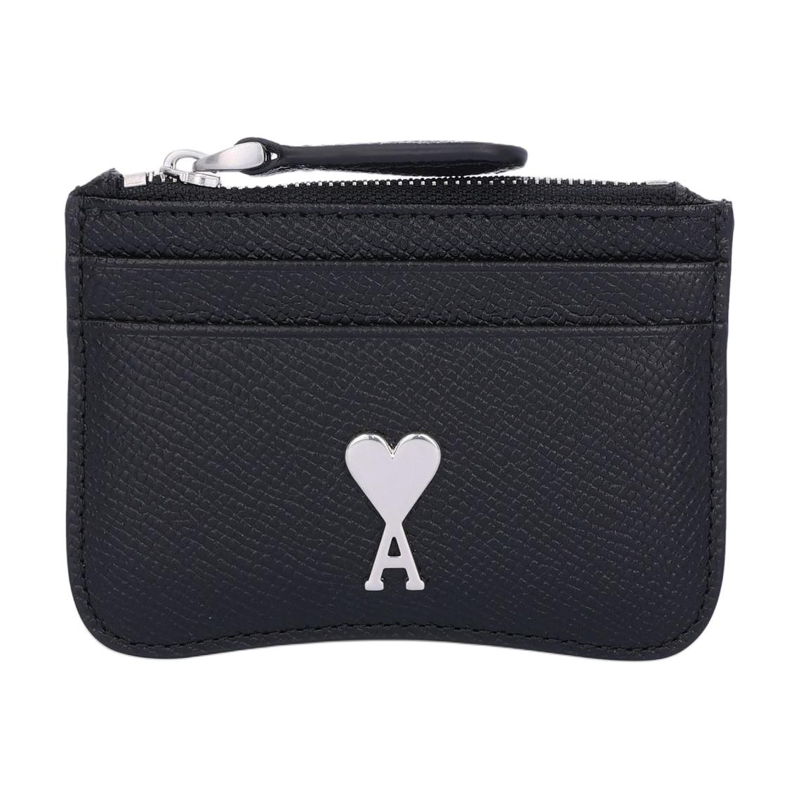 

Кожаный кардхолдер мужской черный AMIPARIS