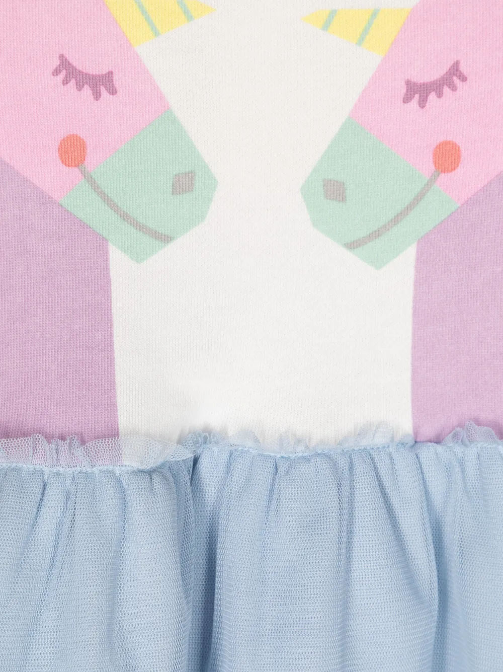 Платье с принтом Unicorn Stella McCartney Kids, белый — фото 3